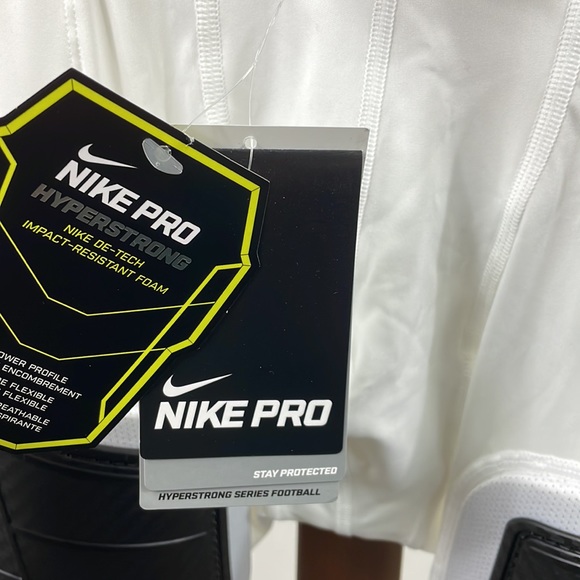 Nike Pro NWT Hyperstrong Men's Football Compression White Shorts 806901 - Picture 3 of 5